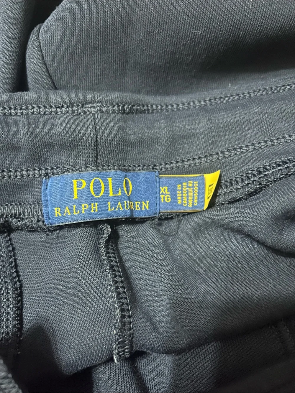 Polo Ralph Lauren Mens Double Knit Joggers Size XL Navy Blue Sweatpants Pony - Picture 5 of 8